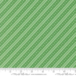 Kitty Christmas - Urban Chiks - Streifen - Mint - 31205-14 - Der Stoff wird in 1/2 Yard Schritten verkauft und fortlaufend geschnitten