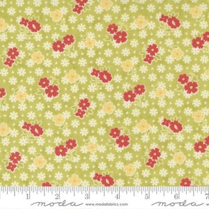 Stitched - Fig Tree - Bloomers Floral - Grass - 20432-13 - Fabric is sold in 1/2 yard increments and cut continuously