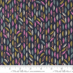 Songbook A New Page - Fancy That Design House - Cascade - Navy - 45557-21 - Fabric is sold in 1/2 yard increments and cut continuously