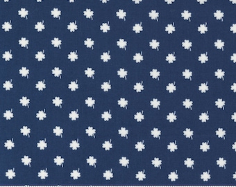 One Fine Day - Bonnie & Camille - Lucky Day - Navy - 55233-18 - Fabric is sold in 1/2 yard increments and cut continuously