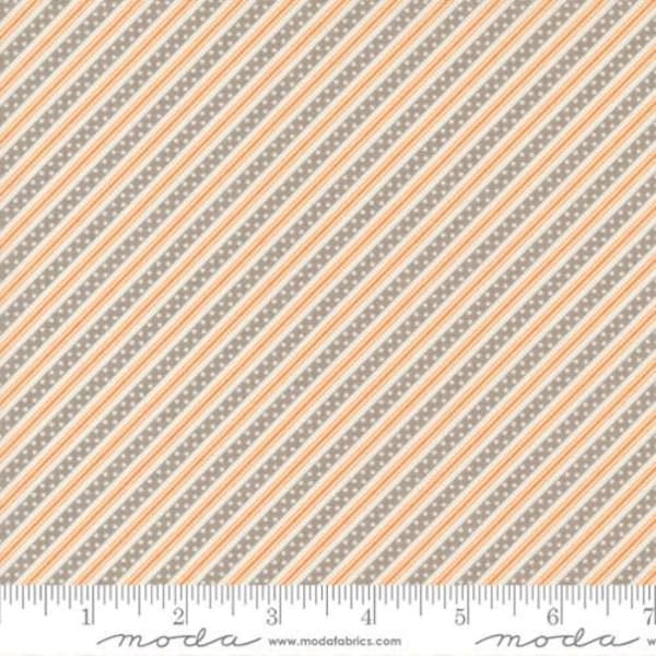 Harvest Moon - Fig Tree - Halloween Stripe - Pumpkin Twilight - 20473-21 - Fabric is sold in 1/2 yard increments and cut continuously