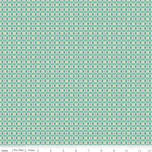 Prim - Lori Holt - Calico - Sea Glass - C9692-Sea Glass - Fabric is sold in 1/2 yard increments