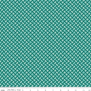 Flea Market - Lori Holt - Flossy - Jade - C10227-Jade - Fabric is sold in 1/2 yard increments and cut continuously