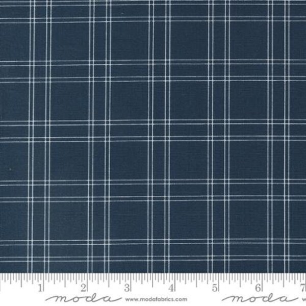 Shoreline - Camille Roskelley - Plaid - Navy - 55302-14 - Fabric is sold in 1/2 yard increments and cut continuously