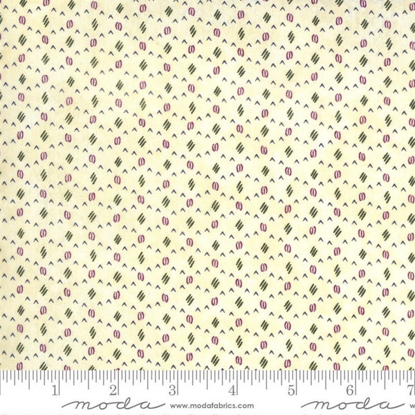 Violet Hill - Holly Taylor - Regiment - Eggshell - 6828-17 - Fabric is sold in 1/2 yard increments and cut continuously