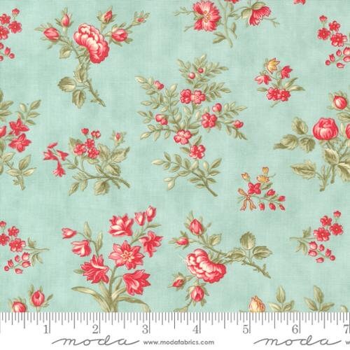 Collections For A Cause - Etchings - 3 Sisters - Grateful Gardens-Aqua - 44331-12 - Fabric is sold in 1/2 yd increments and cut continuously
