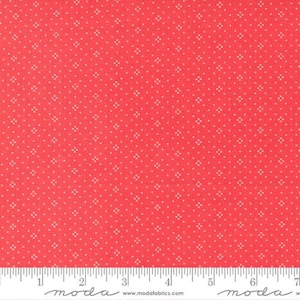 Eyelet - Fig Tree - Eyelet Dot - Strawberry - 20488-67 - Fabric is sold in 1/2 yard increments and cut continuously