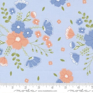 Peachy Keen - Corey Yoder - Moonlit Meadow - Light Blue - 29170-14 - Fabric is sold in 1/2 yard increments and cut continuously