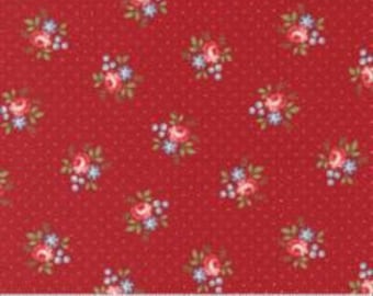 Belle Isle - Minick & Simpson - Dotted Floral - Red - 14925-12 - Fabric is sold in 1/2 yard increments and cut continuously