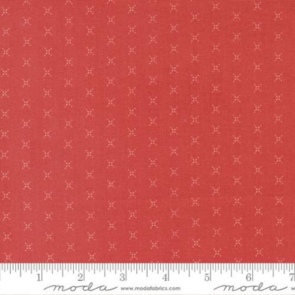Stitched - Fig Tree - X Stitch -Persimmon -  20434-14 - Fabric is sold in 1/2 yard increments and cut continuously