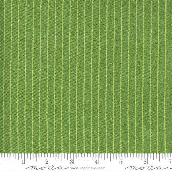 Sunday Stroll - Bonnie & Camille - Wide Stripe - Green - 55228-20 - Fabric is sold in 1/2 yard increments and cut continuously