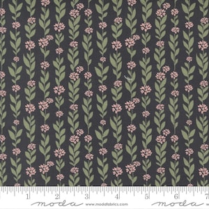 Country Rose - Lella Boutique - Climbing Vine - Charcoal - 5171-17 - Fabric is sold in 1/2 yard increments and cut continuously