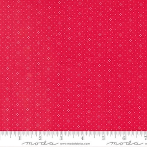 Eyelet - Fig Tree - Eyelet Dot - Cherry - 20488-66 - Fabric is sold in 1/2 yard increments and cut continuously