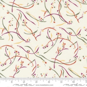 Sunflower Garden - Holly Taylor - Sunny Stems - Porcelain - 6894-11 - Fabric is sold in 1/2 yard increments and cut continuously