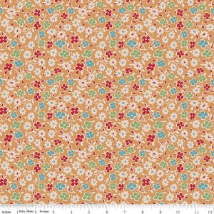 Autumn - Lori Holt - Cosmos - C14659-Cider - Fabric is sold in 1/2 yard increments and cut continuously