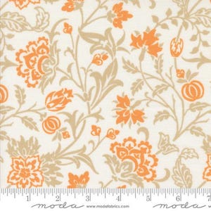 Agatha Road - Fig Tree - Harvest Floral - Ghost Multi - 35410-11 - Fabric is sold in 1/2 yard increments and cut continuously