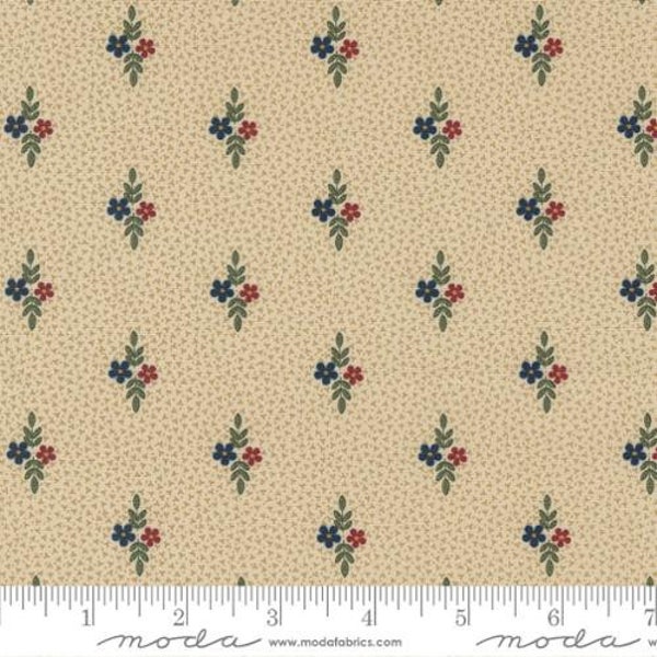 Fluttering Leaves - Kansas Trouble - Daisy Duo - Beechwood - 9733-11 - Fabric is sold in 1/2 yard increments and cut continuously
