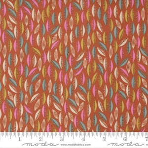 Songbook A New Song - Fancy That Design House - Cascade - Rust - 45557-14 - Fabric is sold in 1/2 yard increments and cut continuously