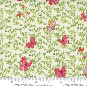 Superbloom - Robin Pickens - Butterfly - Cream - 48784-11 - Fabric is sold in 1/2 yard increments and cut continuously