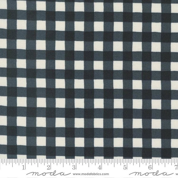 Holidays At Home - Deb Strain - Gingham - Charcoal Black - 56078-13 - Fabric is sold in 1/2 yard increments and cut continuously