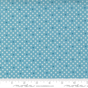 Frankie - Basic Grey - Naive - Bonnie Blue - 30675-19 - Fabric is sold in 1/2 yard increments and cut continuously