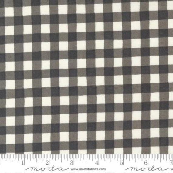 Happiness Blooms Forest Gingham in Slate Happiness Blooms Forest Gingham in Slate