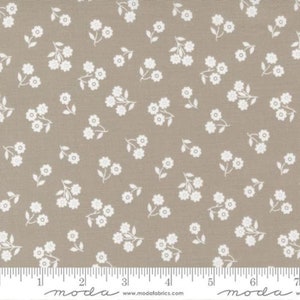 Country Rose - Lella Boutique - Dainty Floral - Taupe - 5173-16 - Fabric is sold in 1/2 yard increments and cut continuously