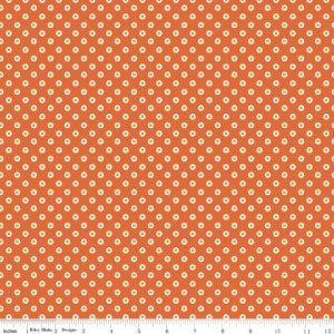 Flea Market - Lori Holt - Polka - Autumn - C10215-Autumn - Fabric is sold in 1/2 yard increment and cut continuously