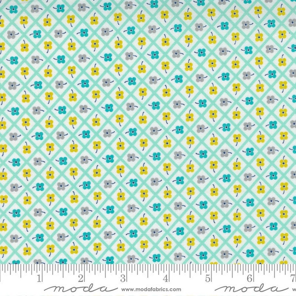 Morning Light - Linzee Kull Mc Cray - Chockablock Check - Dew - 23345-13 - Fabric is sold in 1/2 yard increments and cut continuously