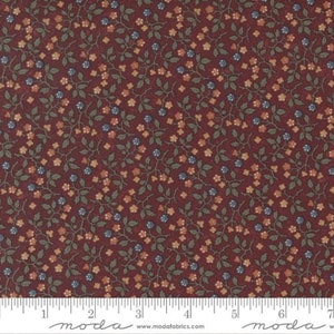 Daffodils & Dragonflies - Kansas Trouble - Honeysuckle Vine - Poppy - 9702-13 - Fabric is sold in 1/2 yard increments and cut continuously