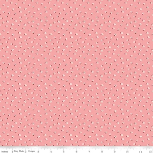Bee Dots - Lori Holt - Lillian - C14169-Coral - Fabric is sold in 1/2 yard increments and cut continuously