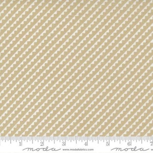 Stitched - Fig Tree - Pinked Stripe - Pebble - 20436-16 - Fabric is sold in 1/2 yard increments and cut continuously