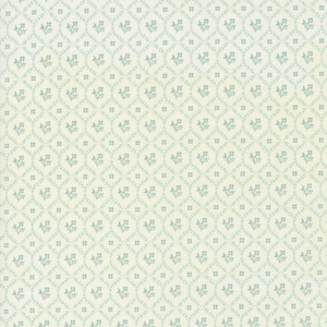 My Summer House - Bunny Hill Designs - Trellis Blooms - Aqua - 3042-13 - Fabric is sold in 1/2 yard increments and cut continuously