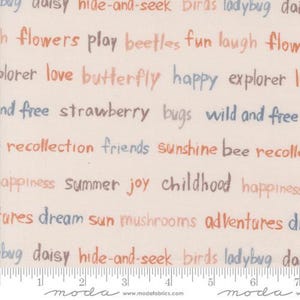 Chirp - Elena Amo - Recollections - Cloud - 39036-11 - Fabric is sold in 1/2 yard increments and cut continuously