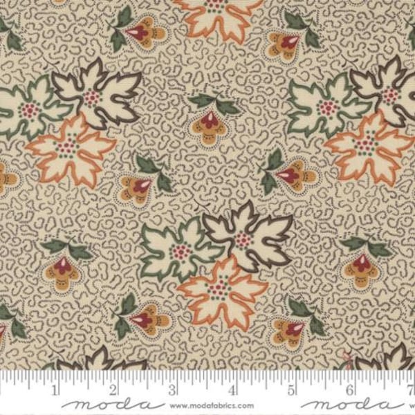 Fluttering Leaves - Kansas Trouble - Autumn Leaves - Beechwood - 9730-11 - Fabric is sold in 1/2 yard increments and cut continuously