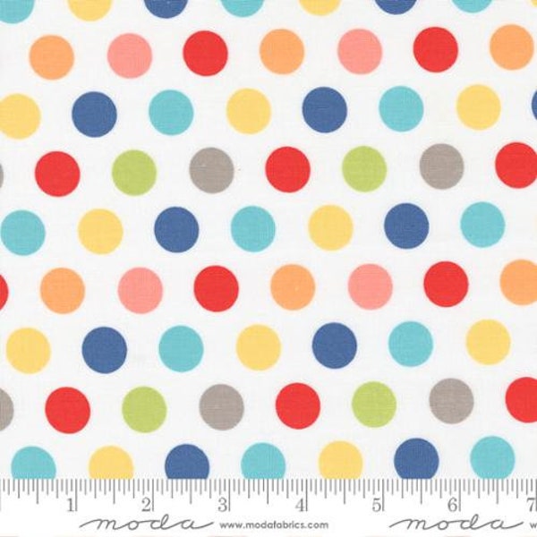 Simply Delightful - Sherri & Chelsi - Dots - Off White Multi - 37642-11 - Fabric is sold in 1/2 yard increments and cut continuously