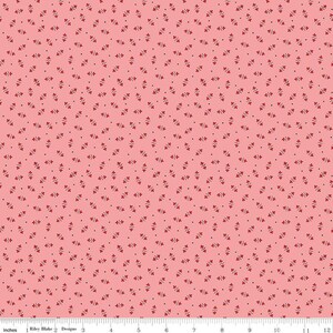 Autumn - Lori Holt - Posy - C14655-Coral - Fabric is sold in 1/2 yard increments and cut continuously