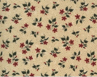 Prairie Dreams - Kansas Trouble - Blossoms Floral - Tan - 9652-11 - Fabric is sold in 1/2 yard increments and cut continuously
