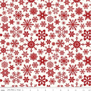 Mistletoe & Holly -Beverly McCullough - Schneeflocken - Wolke - C16402-Cloud - Stoff wird in 1/2 Yard Schritten verkauft und fortlaufend geschnitten