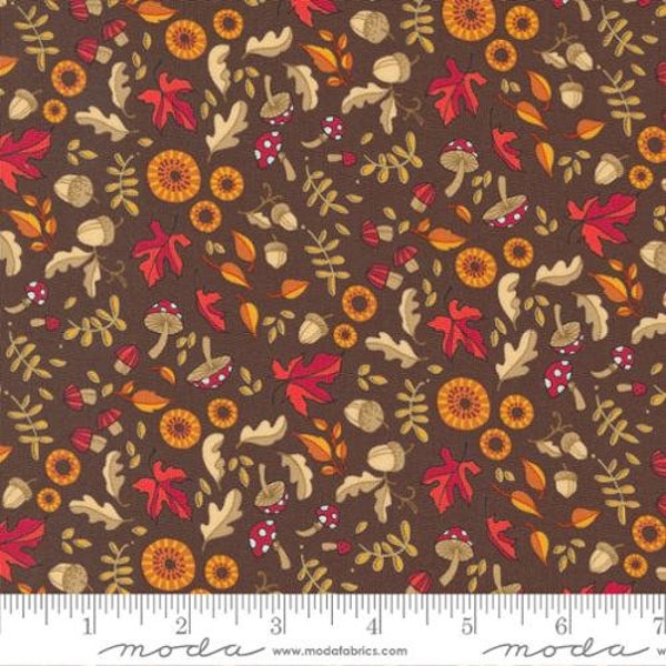 Forest Frolic - Robin Pickens - Little Fall Fling - Chocolate - 48744-15 - Fabric is sold in 1/2 yard increments and cut continuously
