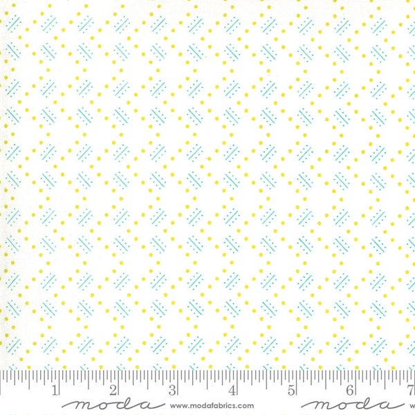 Flowers For Freya - Linzee Kull McCray - Stroll - Cloud - 23337-11 - Fabric is sold in 1/2 yard increments and cut continuously
