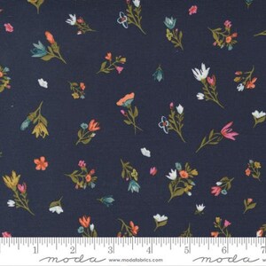 Songbook A New Page - Fancy That Design House - Blessings - Navy - 45555-21 - Fabric is sold in 1/2 yard increments and cut continuously