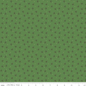 Autumn - Lori Holt - Sprig - C14663-Clover - Fabric is sold in 1/2 yard increments and cut continuously