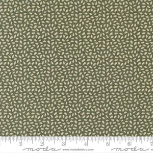 Fluttering Leaves - Kansas Trouble - Petite Leaves - Evergreen - 9736-15 - Fabric is sold in 1/2 yard increments and cut continuously