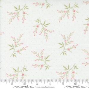 Muse - 3 Sisters - Flower Silhouette - Porcelain - 44395-11 - Fabric is sold in 1/2 yard increments and cut continuously
