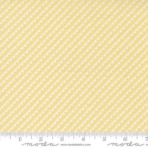 Stitched - Fig Tree - Pinked Stripe - Buttercup - 20436-12 - Fabric is sold in 1/2 yard increments and cut continuously
