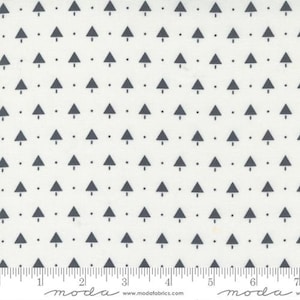 Merry Little Christmas - Bonnie & Camille -Little Trees-Cream Charcoal- 55246-21 - Fabric is sold in 1/2 yd increments and cut continuously