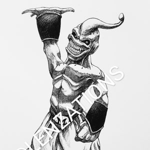 Majin Buu Kid Buu-poster met print
