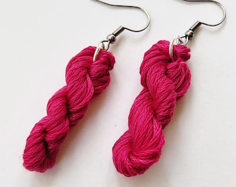 Boucles d'oreilles mini écheveau