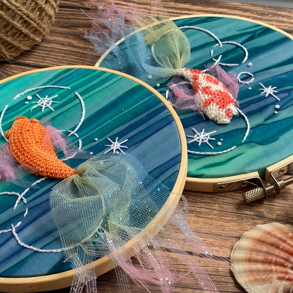 Koi fish embroidery kit 3d diy embroidery  etsy Koi fish embroidery kit 3d diy embroidery  etsy